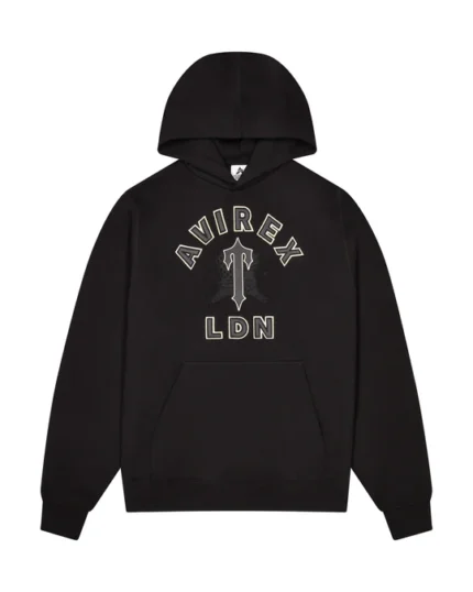 TRAPSTAR X AVIREX HOODIE – BLACK